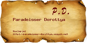 Paradeisser Dorottya névjegykártya