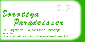 dorottya paradeisser business card